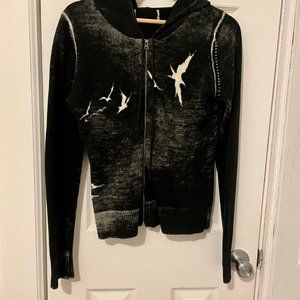 Birds & Deer Gray Urban Outfitters Hoodie (L)